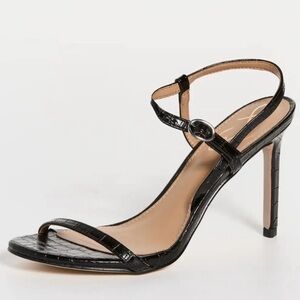 NEW! Sam Edelman Black Doran Strappy Heeled Sandal - Size 8.5
